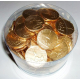 Zlaté čokoládové mince s ražbou - balení blistr- cca 130 ks