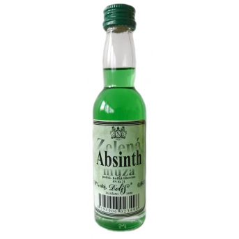 Absinth - Zelená múza Delis 70% mini 40 ml