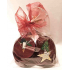 Mince Vánoční čokoládové - temná červeno fialová barva čokoládových mincí, vánoční - set mix 13 motivů, mléčná čokoláda - vyrobeno v ČR