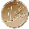 Čokoládová mince s ražbou - 1 euro
