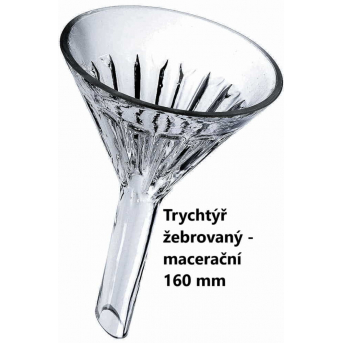 Skleněný macerační trychtýř 16 cm