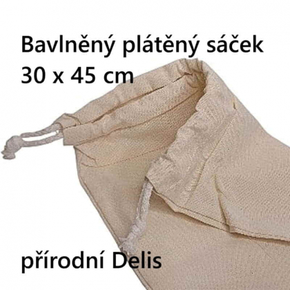 Bavlněný plátěný sáček na byliny 30x45 cm