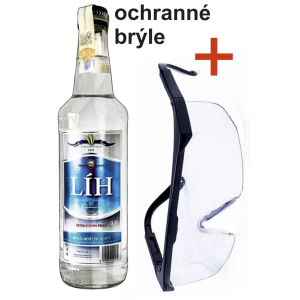 Líh konzumní kvasný 80% 0,5 l + plastové ochranné brýle