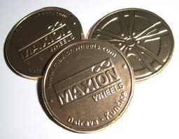 ražba mince na zakázku pro firmu Maxion